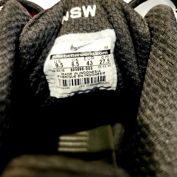 Nike Hyperfr3sh gray w/polka dot high tops size 9.5 - Picture 6 of 7